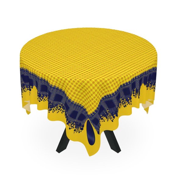 Yellow Tablecloth | modern table cloth | Rectangle Square or Round Fit | gift - Picture 3 of 5